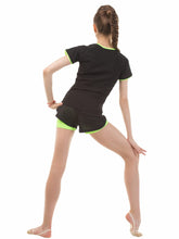 Load image into Gallery viewer, T-Shirt Solo - Black with with green color elements