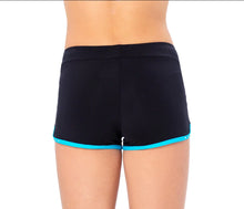 Load image into Gallery viewer, Rivorì light blue shorts with crystals
