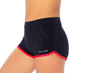 Rivorì shorts with crystal (red)