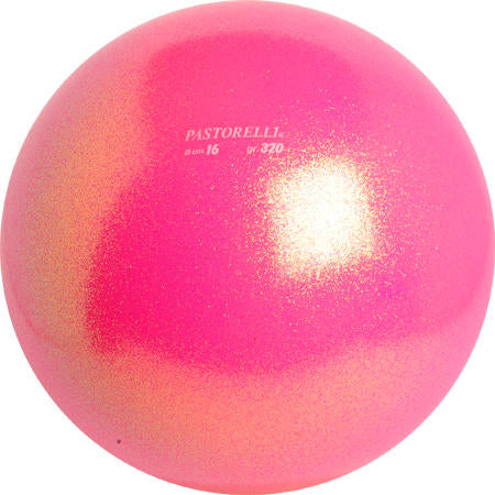Glitter HV Fluo Pink PASTORELLI Gym Ball -diameter 16 cm