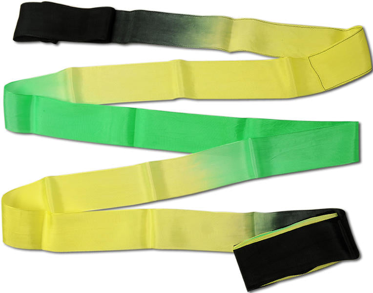 PASTORELLI SHADED ribbon 5m Black-Yellow-Green