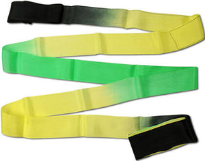 PASTORELLI SHADED ribbon 6,40 m Black-Yellow-Green