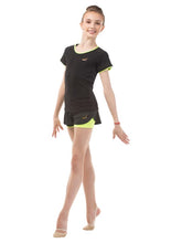 Load image into Gallery viewer, Double-Layered Shorts Black/Lime Neon
