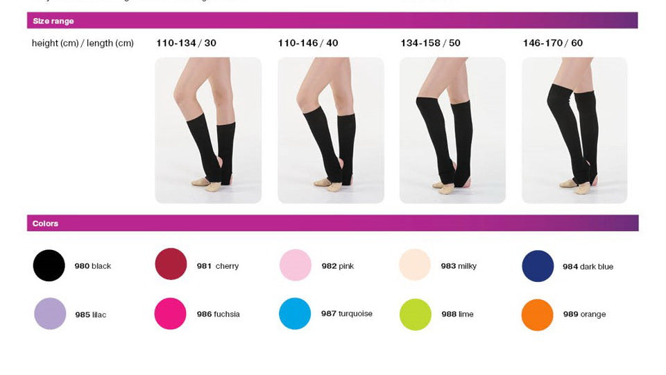Leg Warmers Solo 60cm