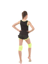 Load image into Gallery viewer, Solo Slim fit tank top with color element- Black with lime neon
