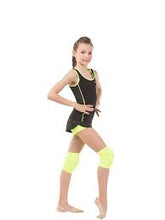 Load image into Gallery viewer, Solo Slim fit tank top with color element- Black with lime neon
