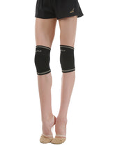 Load image into Gallery viewer, Knee pads knitted with a golden border SOLO
