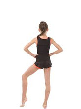 Load image into Gallery viewer, Solo Closed Back Tank Top - Black with orange

