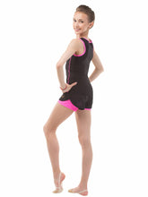 Load image into Gallery viewer, Solo Slim fit tank top with color elements- Black with pink neon
